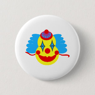 Clown-Gesicht doof Button