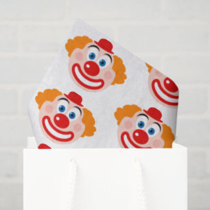 Clown-Gesicht Geschenkpapier Seidenpapier