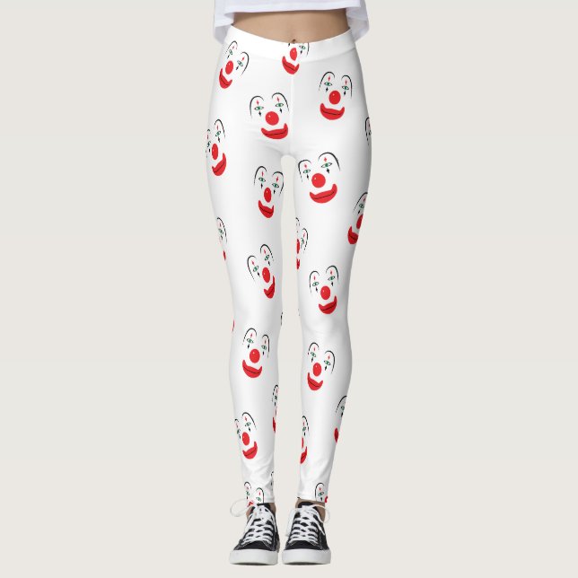 Clown-Gesichts-Leggings Leggings (Vorderseite)