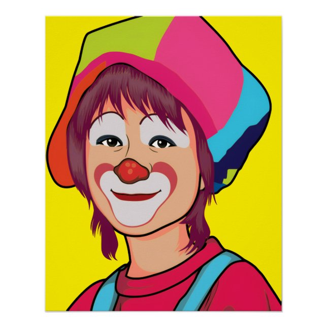 Clown Glossy Poster (Vorderseite)