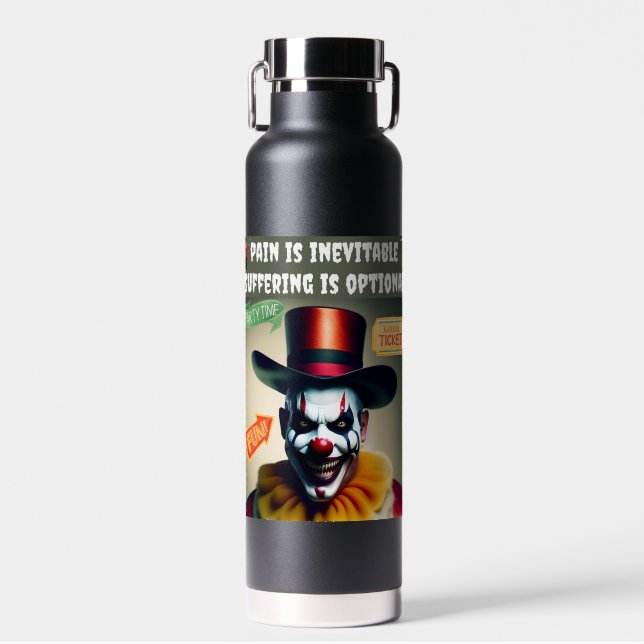 Clown Happy Trinkflasche (Vorne)