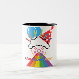 Clown: Ich bin wieder nüchtern Zweifarbige Tasse