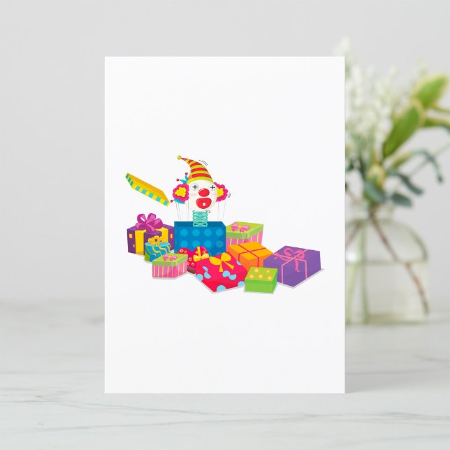 Clown in einer Schachtel Einladung (Von Creator hochgeladen)