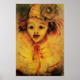 CLOWN IN GELB POSTER