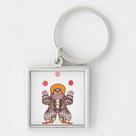 Clown-Jonglieren Schlüsselanhänger