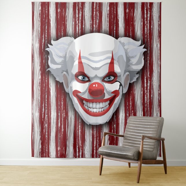 Clown-Karneval Foto Hintergrund Wandteppich (Beispiel)