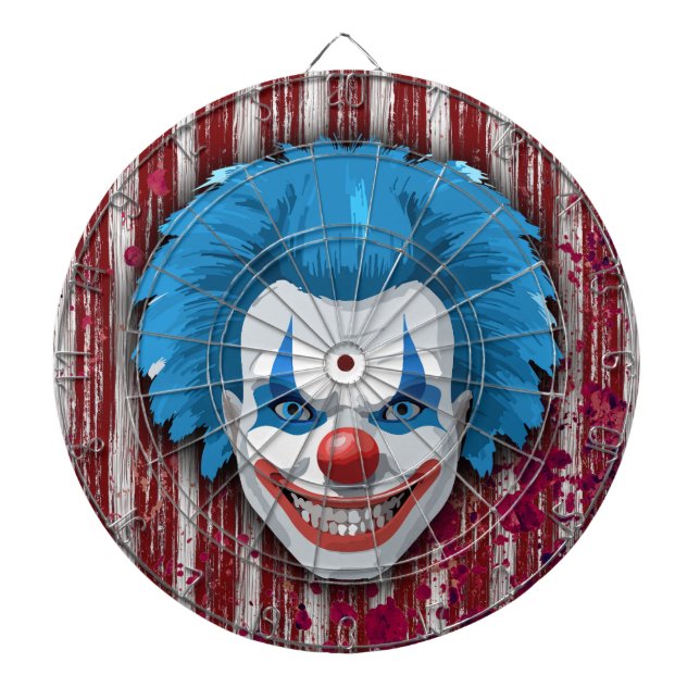 Clown-Karneval Halloween Dartscheibe (vorne)