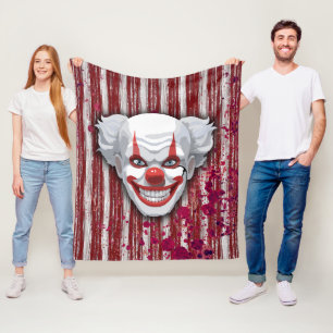Clown-Karneval Halloween Fleecedecke