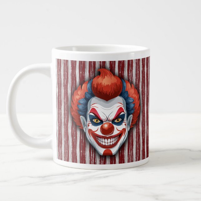 Clown-Karneval Halloween Jumbo-Tasse (Links)