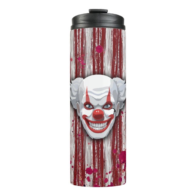 Clown-Karneval Halloween Thermosbecher (Vorderseite)