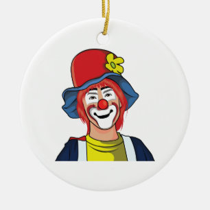 Clown Keramikornament