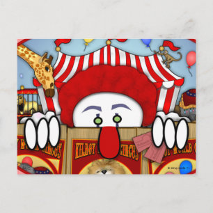 Clown Kilroy Postcard Postkarte