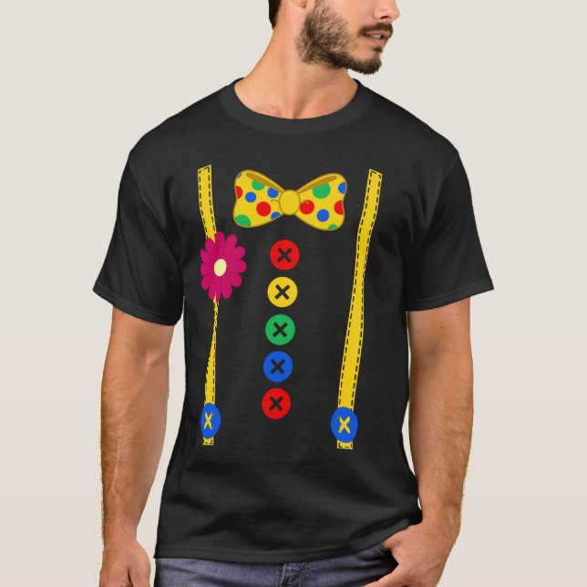 Clown-Kostüm-T - Shirt Funny Circus Halloween (Vorderseite)