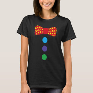 Clown-Krawatte-Kostüm Circus Rainbow Halloween Car T-Shirt