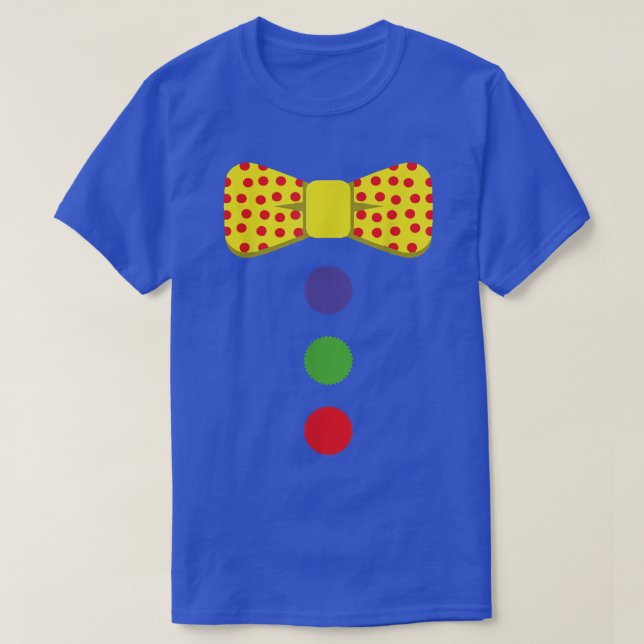 Clown-Krawatte-Kostüm Circus Rainbow Halloween Car T-Shirt (Design vorne)