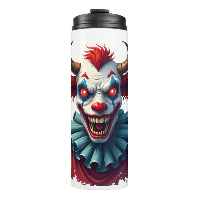 Clown-Kuh des Schreckens Thermosbecher (Vorderseite)