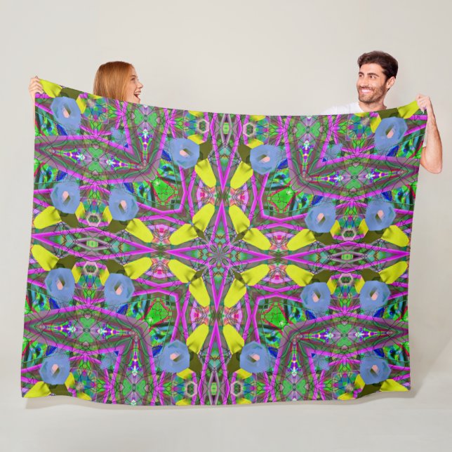 Clown Mandala Fleecedecke (Beispiel)