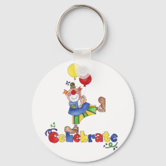 Clown mit Balloons Schlüsselanhänger