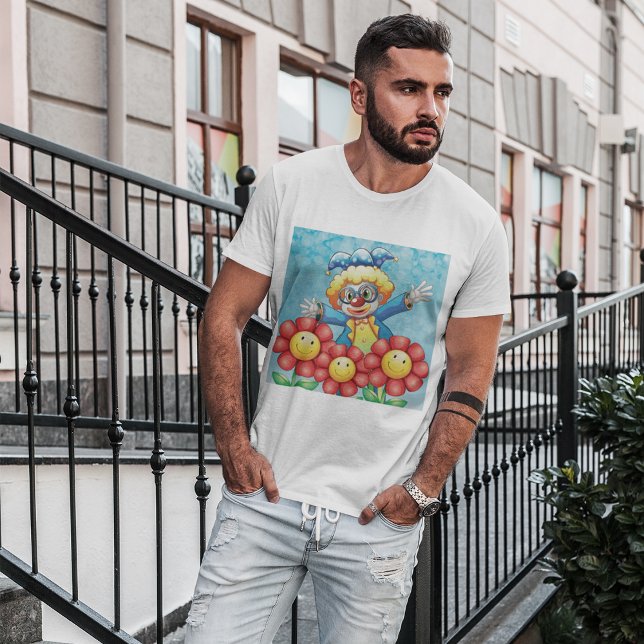 Clown mit Blume T - Shirt (Von Creator hochgeladen)