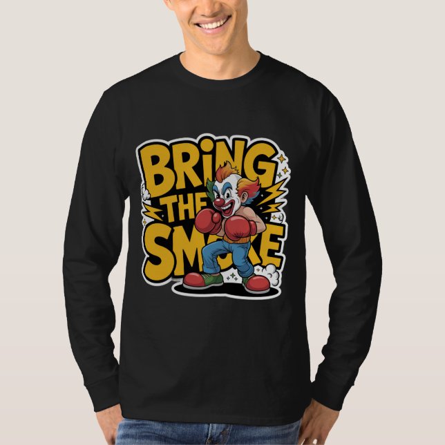 Clown mit Einstellung T-Shirt (Vorderseite)
