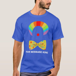 Clown mit Rainbow Wig Personalisiert Graphic T-Shirt