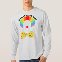Clown mit Rainbow Wig Personalisiert Graphic