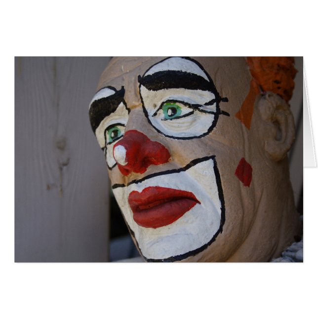 Clown mit traurigem Aussehen (Vorderseite (Horizontal))