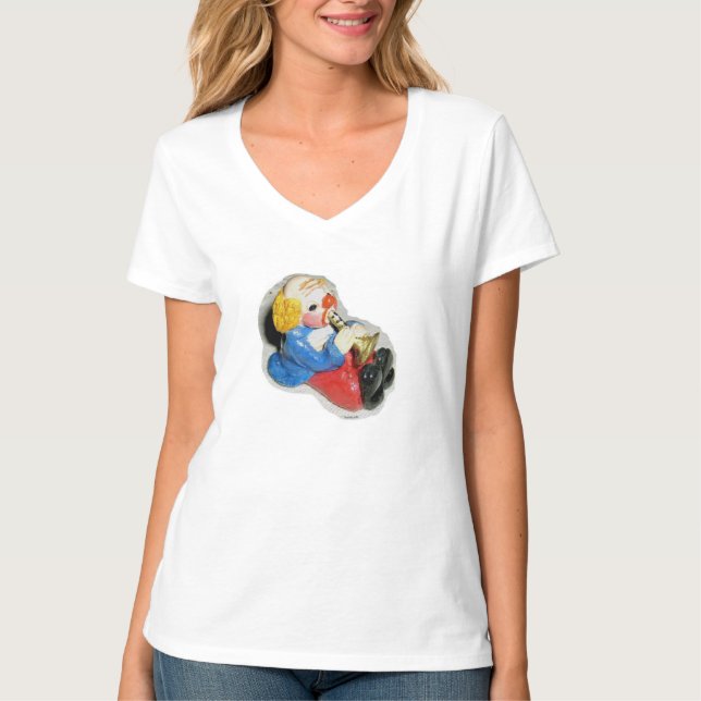 Clown mit Tröte - T-Shirt (Vorderseite)