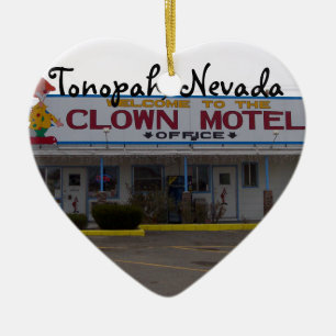 Clown-Motel Keramik Ornament