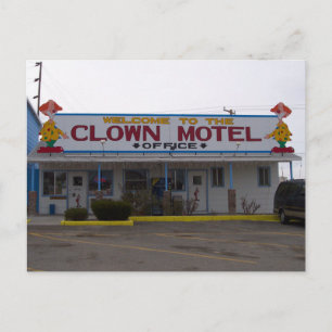 Clown Motel Postkarte