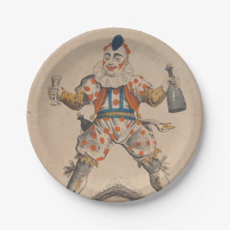 Clown-Nachtischplatten Pappteller