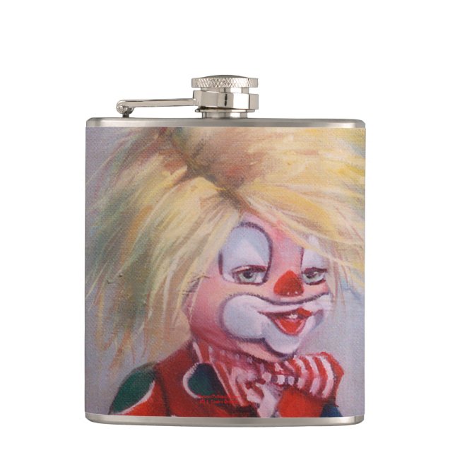 Clown/Pallaso/Clown Flachmann (Vorderseite)