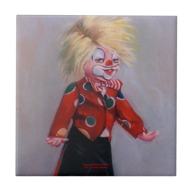 Clown/Pallaso/Clown Fliese (Vorderseite)