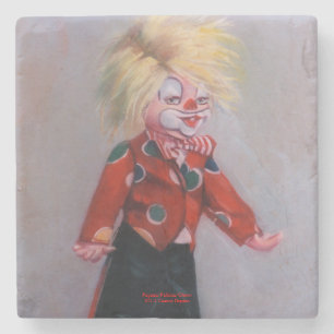 Clown/Pallaso/Clown Steinuntersetzer