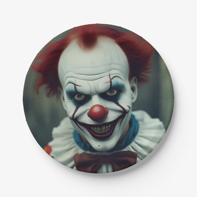 Clown Pappteller (Vorderseite)