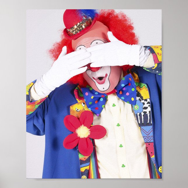 Clown Peekaboo Poster (Vorne)