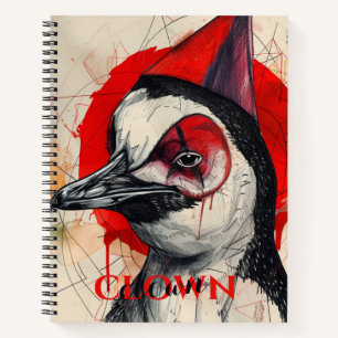 Clown Penguin Notizbuch
