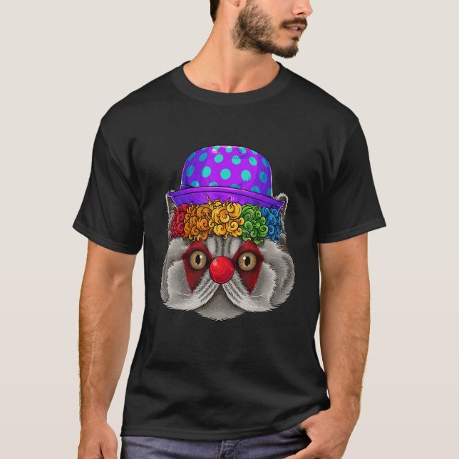 Clown Persian Circus Carnival Costume Cat Theme Pa T-Shirt (Vorderseite)