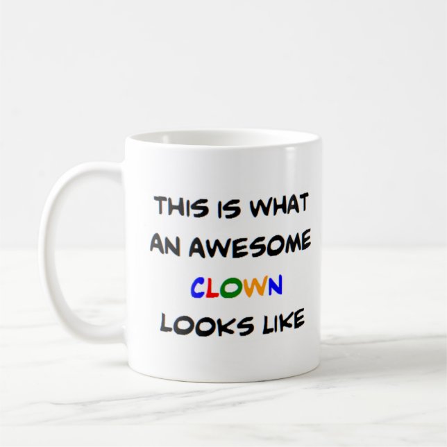 Clown, phantastisch kaffeetasse (Links)