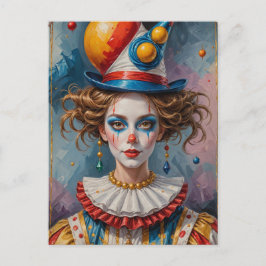 Clown Postkarte