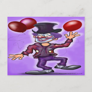 Clown Postkarte