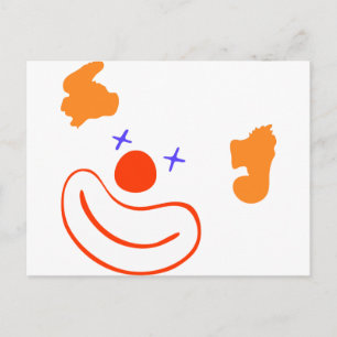 Clown Postkarte