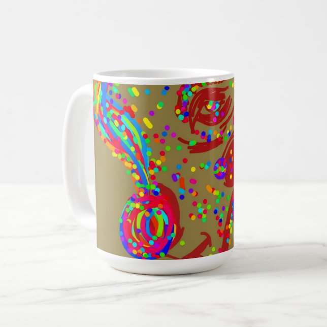 Clown Reindeer  Kaffeetasse (Vorderseite Links)