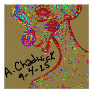 Clown-Rentier-Plakat Poster
