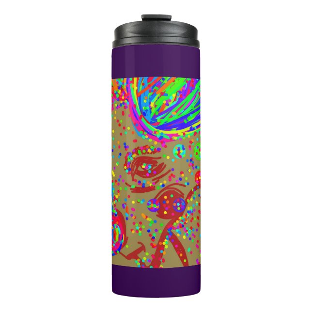 Clown-Rentier  Thermosbecher (Vorderseite)