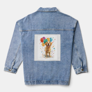 Clown Retriever � Zirkushund mit Ballons Jeansjacke