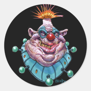 Clown Runder Aufkleber
