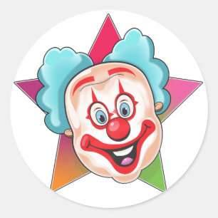 Clown Runder Aufkleber