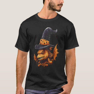 Clown-Segelflossen-Pleco-Fisch-Halloween-Grafik-T- T-Shirt
