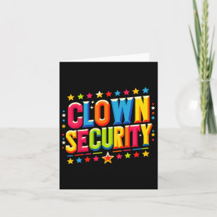 Clown-Sicherheits-Halloween-Kostüm Karte
